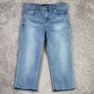 J Brand Jeans Women’s 28 Blue Straight Capri Mid-Rise Light Wash Denim Ruby